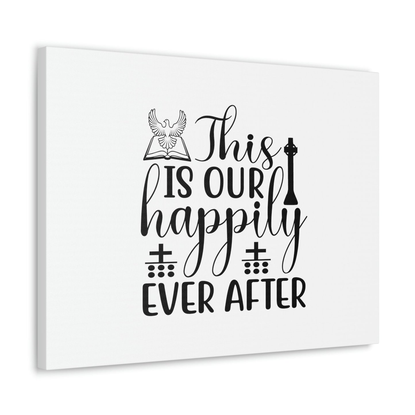 This Is Our Happily Ever After John 16:33 Christian Wall Art Bible Verse Print Ready to Hang Unframed-Express Your Love Gifts