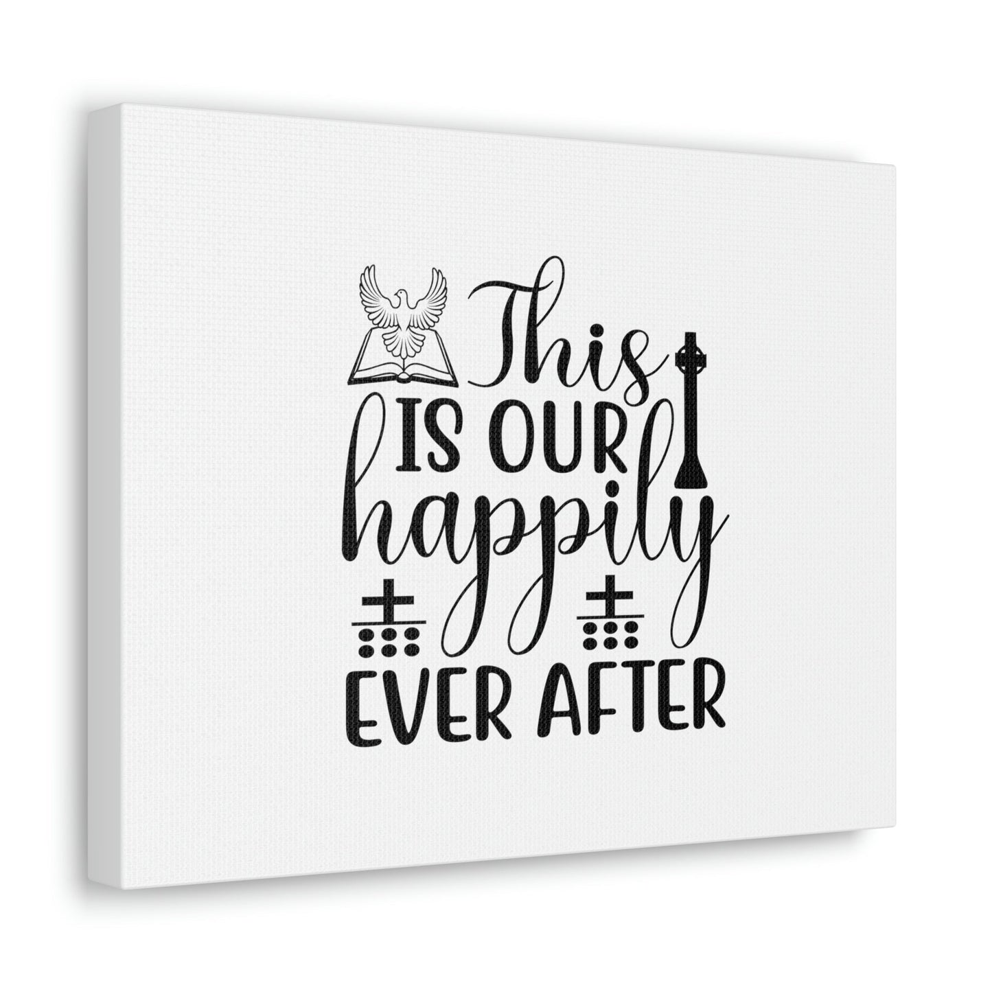 This Is Our Happily Ever After John 16:33 Christian Wall Art Bible Verse Print Ready to Hang Unframed-Express Your Love Gifts