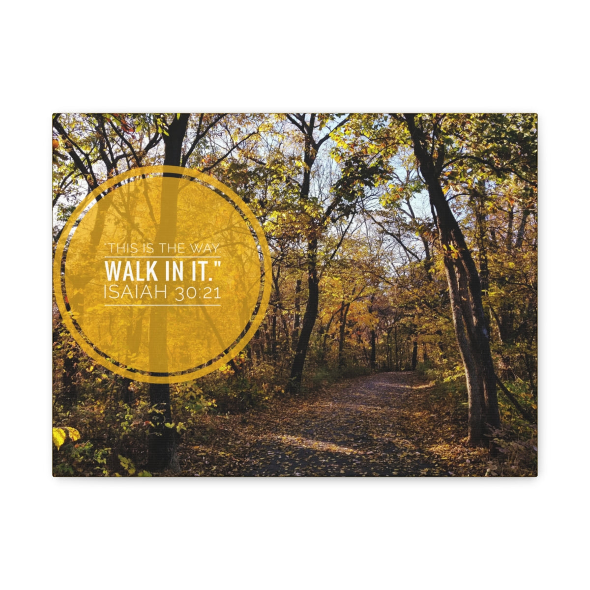 Scripture Walls This Is The Way Walk In It Isaiah 30:21 Bible Verse Canvas Christian Wall Art Bible Verse Print Ready To Hang Unframed-Express Your Love Gifts