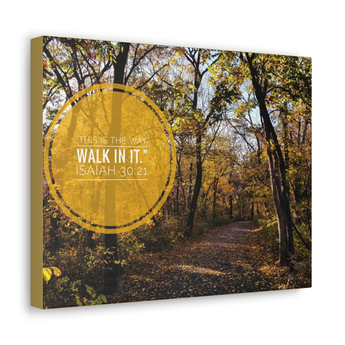 Scripture Walls This Is The Way Walk In It Isaiah 30:21 Bible Verse Canvas Christian Wall Art Bible Verse Print Ready To Hang Unframed-Express Your Love Gifts