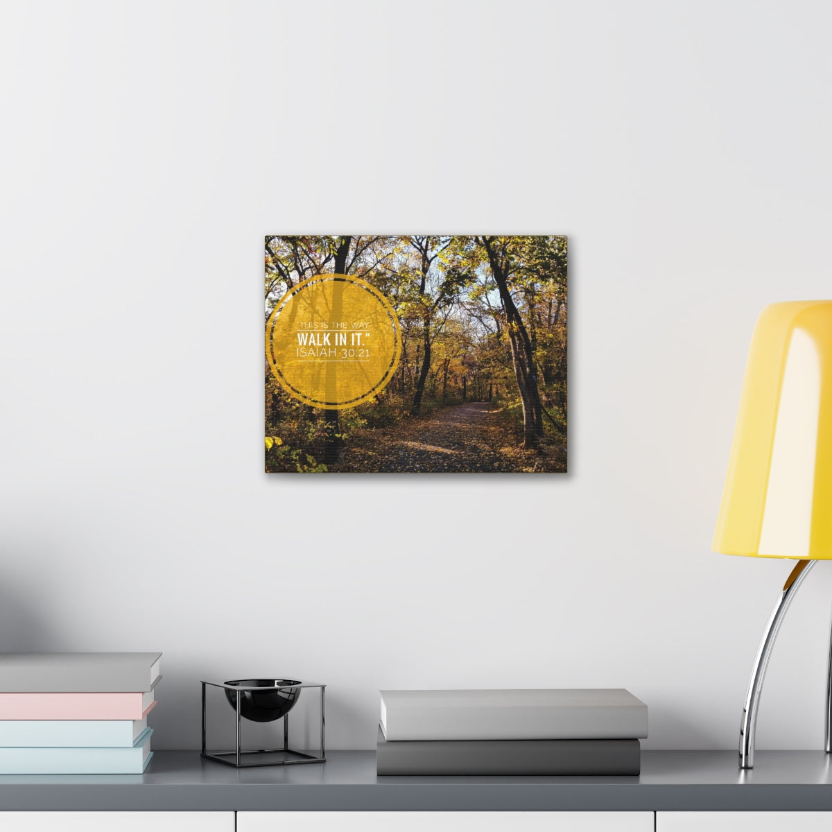 Scripture Walls This Is The Way Walk In It Isaiah 30:21 Bible Verse Canvas Christian Wall Art Bible Verse Print Ready To Hang Unframed-Express Your Love Gifts