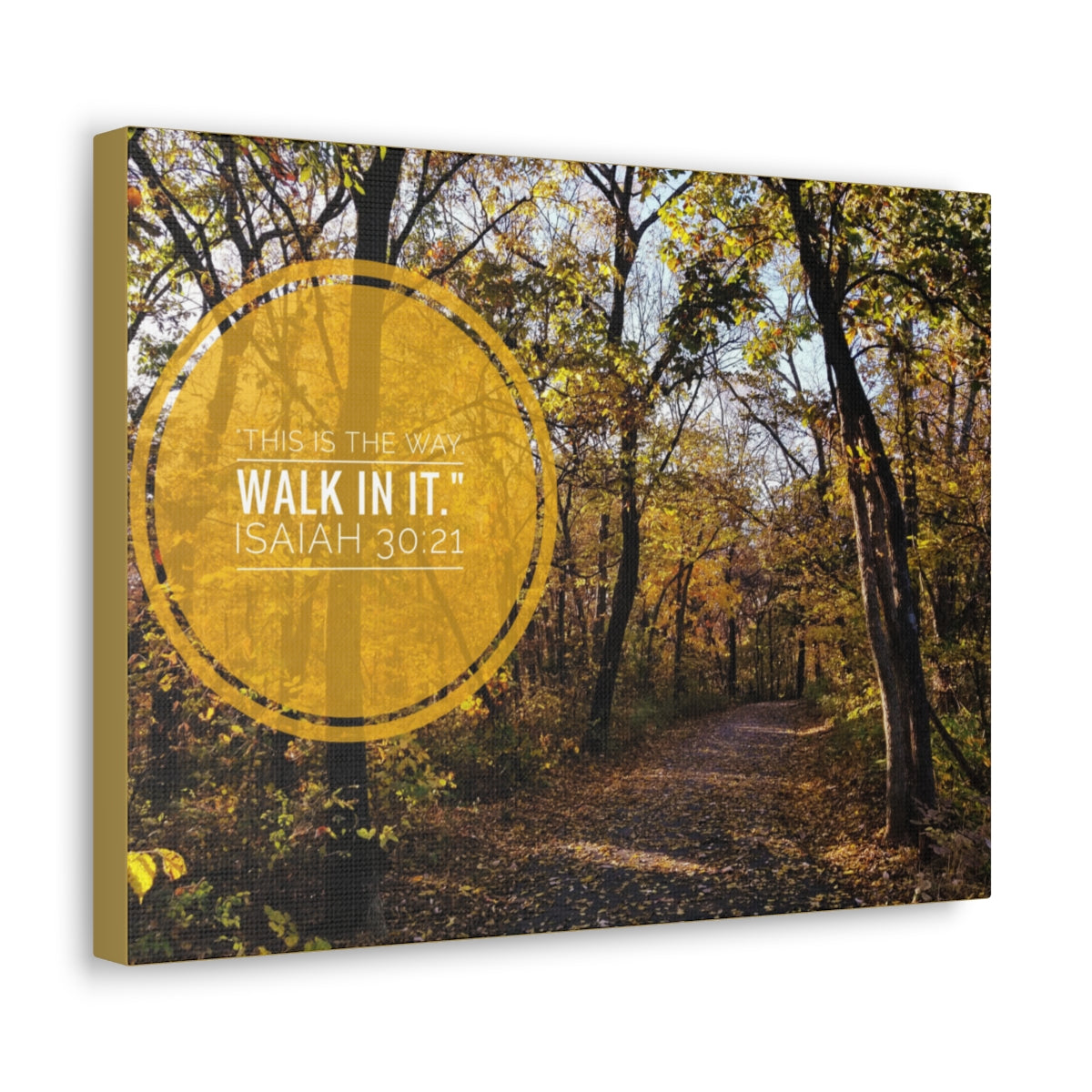 Scripture Walls This Is The Way Walk In It Isaiah 30:21 Bible Verse Canvas Christian Wall Art Bible Verse Print Ready To Hang Unframed-Express Your Love Gifts