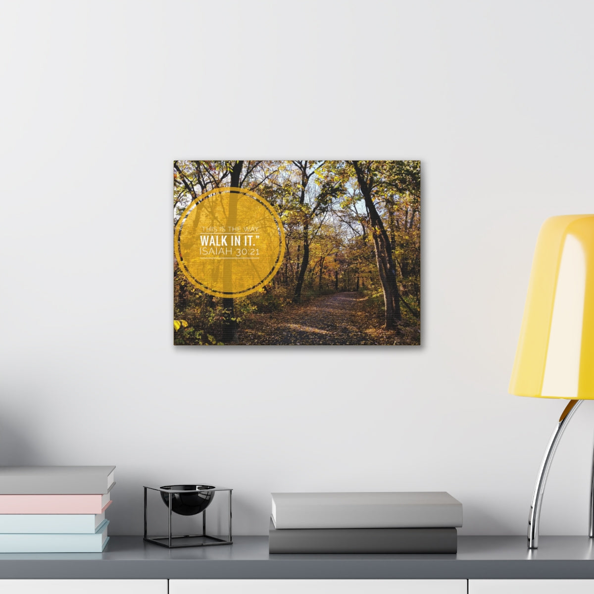 Scripture Walls This Is The Way Walk In It Isaiah 30:21 Bible Verse Canvas Christian Wall Art Bible Verse Print Ready To Hang Unframed-Express Your Love Gifts