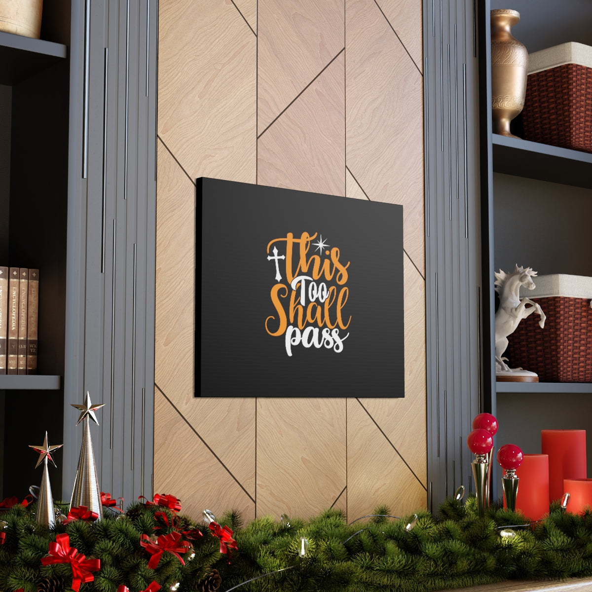 This Too Shall Pass 2 Corinthians 4:17 Christian Wall Art Bible Verse Print Ready to Hang Unframed-Express Your Love Gifts