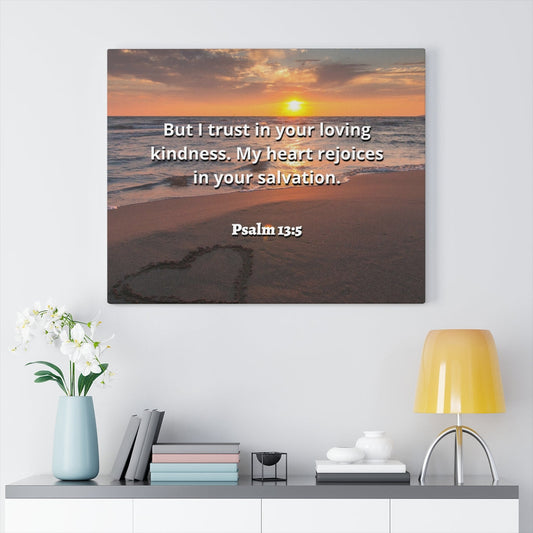 Thy Salvation Psalm 13:5 Bible Verse Canvas Christian Wall Art Ready to Hang Unframed-Express Your Love Gifts