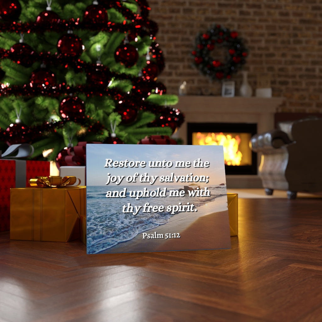 Thy Salvation Psalm 51:12 Bible Verse Canvas Christian Wall Art Ready to Hang Unframed-Express Your Love Gifts