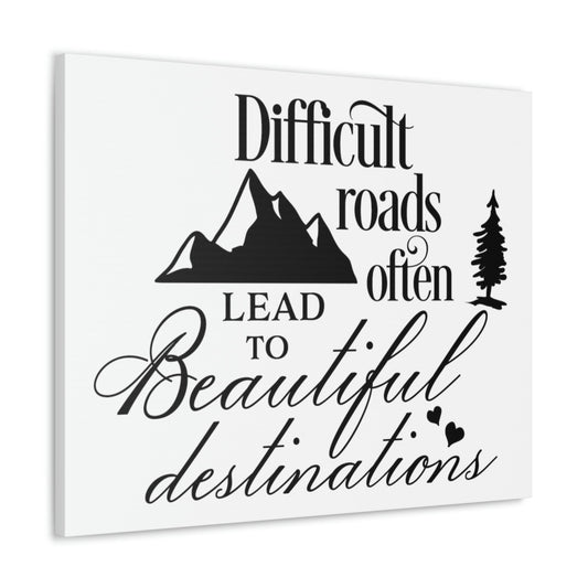 Scripture Walls To Beautiful Romans 15:4 Destinations Christian Wall Art Print Ready to Hang Unframed-Express Your Love Gifts