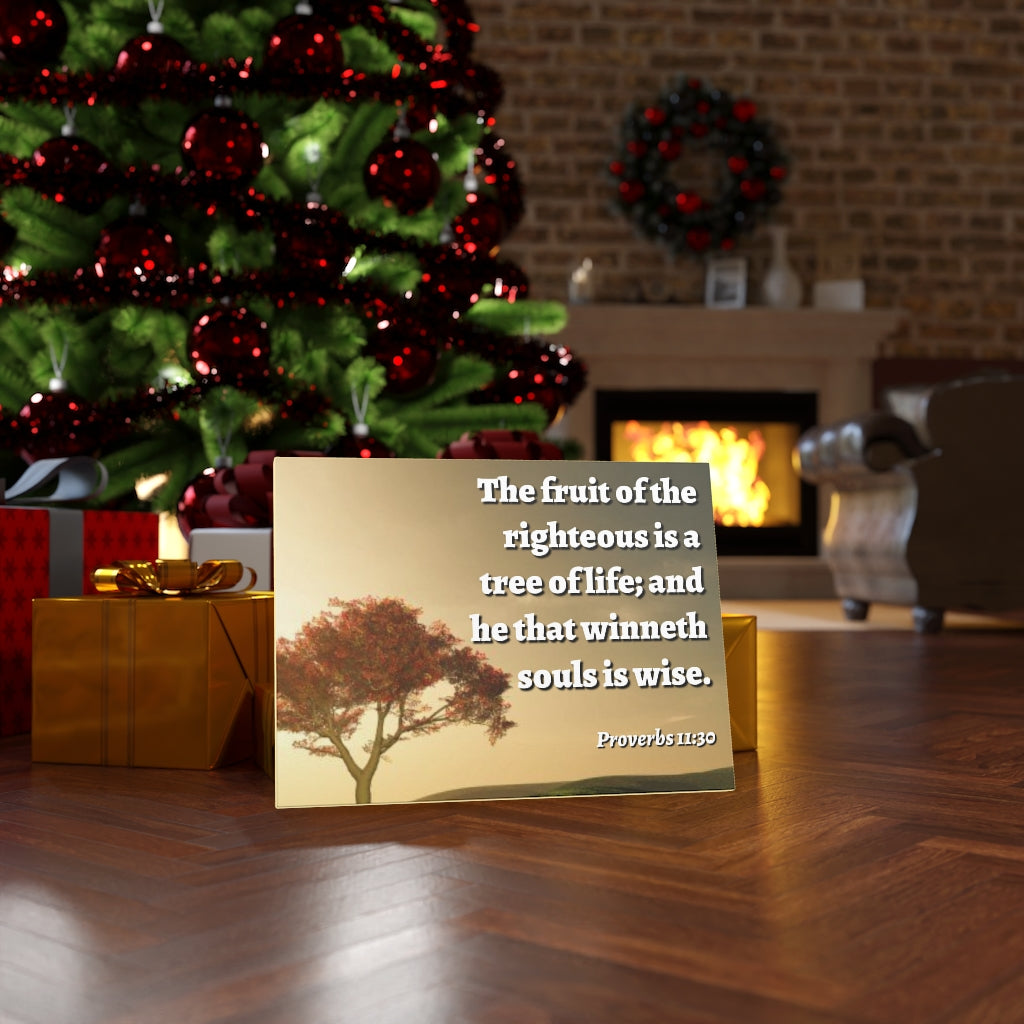 Tree Of Life Proverbs 11:30 Bible Verse Canvas Christian Wall Art Ready to Hang Unframed-Express Your Love Gifts
