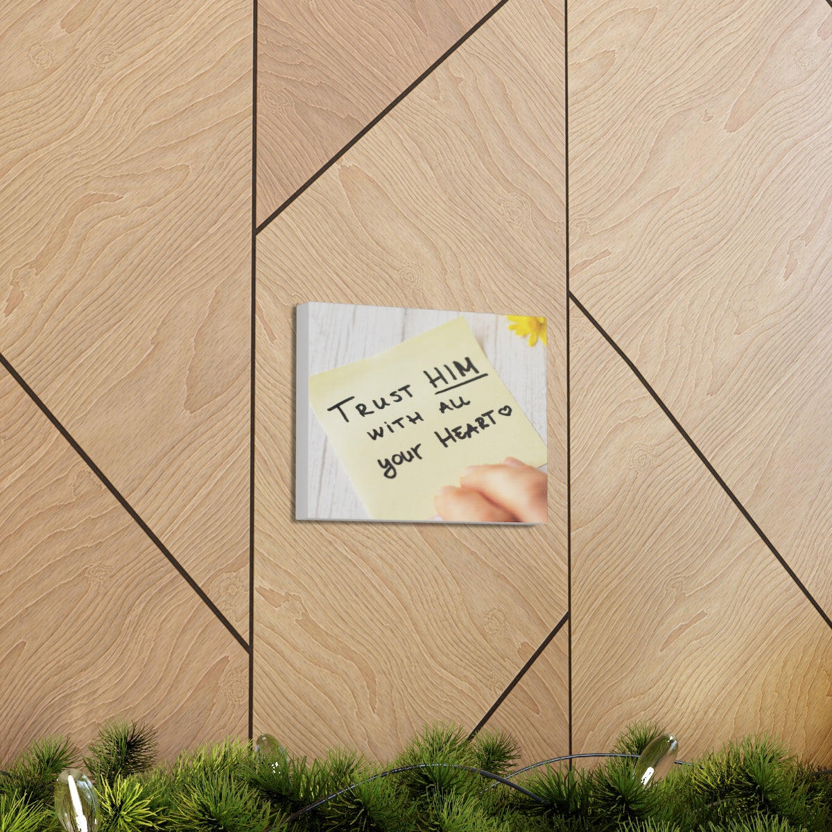 Trust Him Notes 1 PETER 5:7 Christian Wall Art Bible Verse Print Ready to Hang Unframed-Express Your Love Gifts