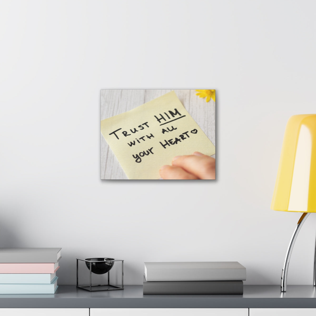 Trust Him Notes 1 PETER 5:7 Christian Wall Art Bible Verse Print Ready to Hang Unframed-Express Your Love Gifts