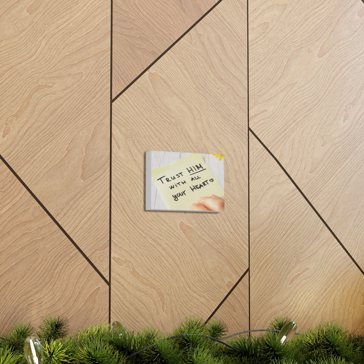 Trust Him Notes 1 PETER 5:7 Christian Wall Art Bible Verse Print Ready to Hang Unframed-Express Your Love Gifts