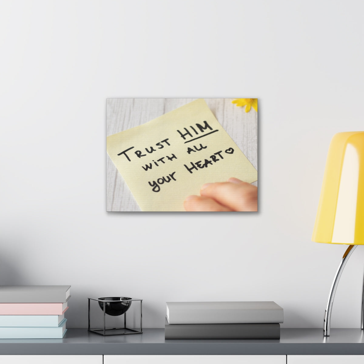 Trust Him Notes 1 PETER 5:7 Christian Wall Art Bible Verse Print Ready to Hang Unframed-Express Your Love Gifts
