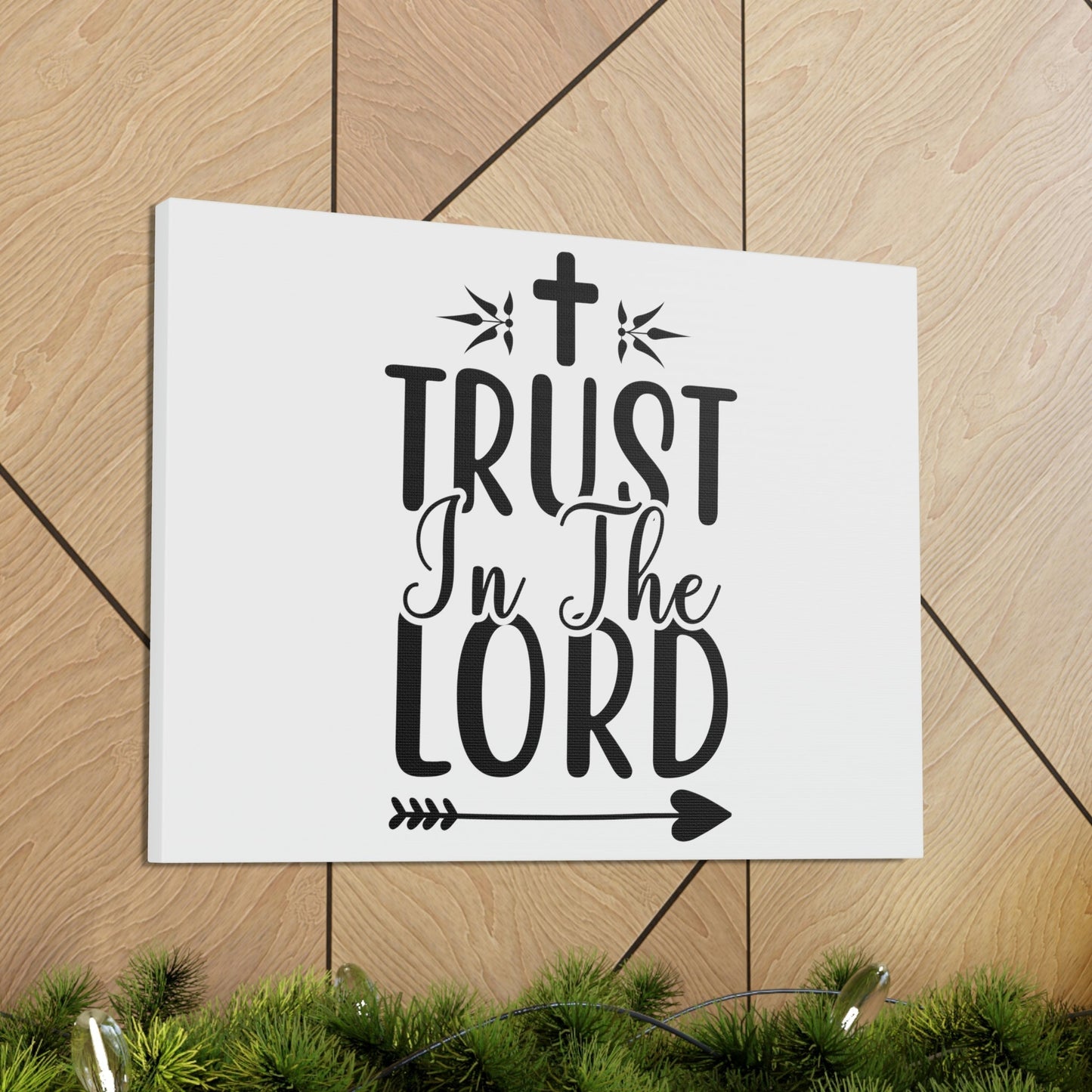 Scripture Walls Trust In The Lord Isaiah 12:2 Christian Wall Art Print Ready to Hang Unframed-Express Your Love Gifts