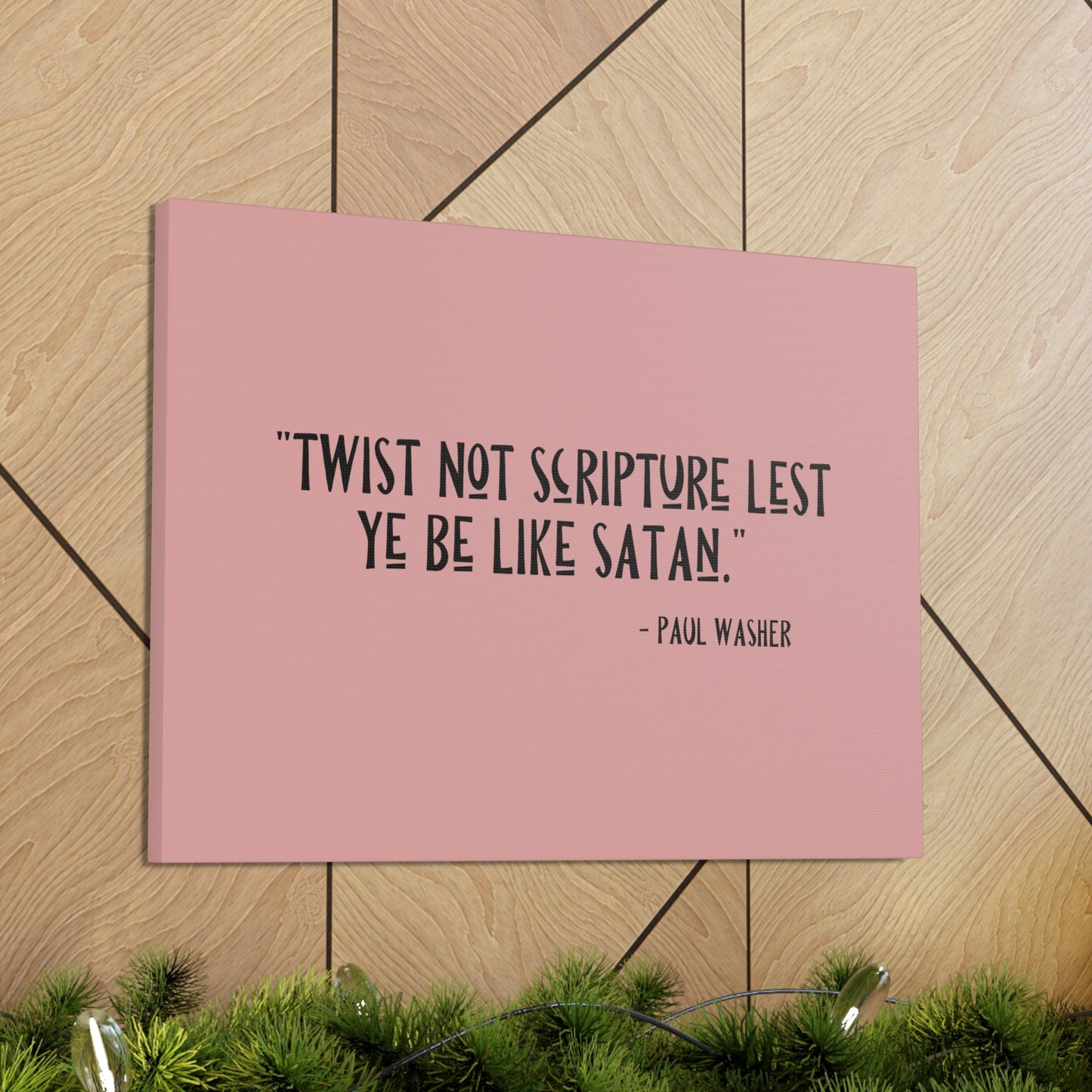 Scripture Walls Twist Not Scripture Revelation 22:19 Bible Canvas Christian Wall Art Ready to Hang Unframed-Express Your Love Gifts