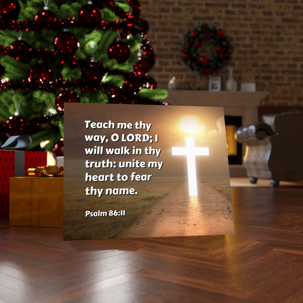 Unite My Heart Psalm 86:11 Bible Verse Canvas Christian Wall Art Ready to Hang Unframed-Express Your Love Gifts