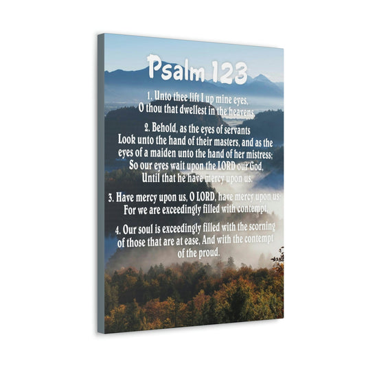 Scripture Walls Unto Thee Psalm 123:3 Christian Wall Art Bible Verse Print Ready to Hang Unframed-Express Your Love Gifts