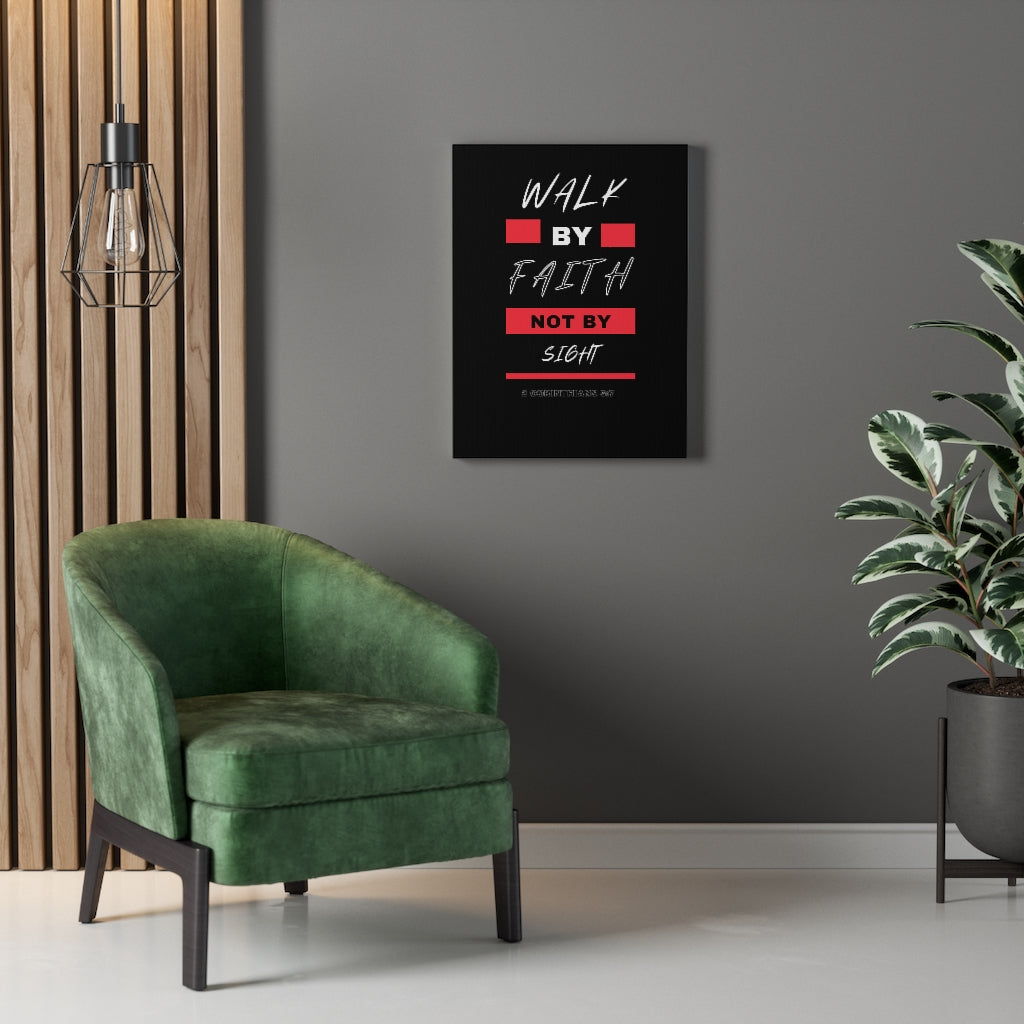 Walk By Faith Not By Sight 2 Corinthians 5:7 Bible Verse Canvas Christian Wall Art Ready to Hang Unframed-Express Your Love Gifts