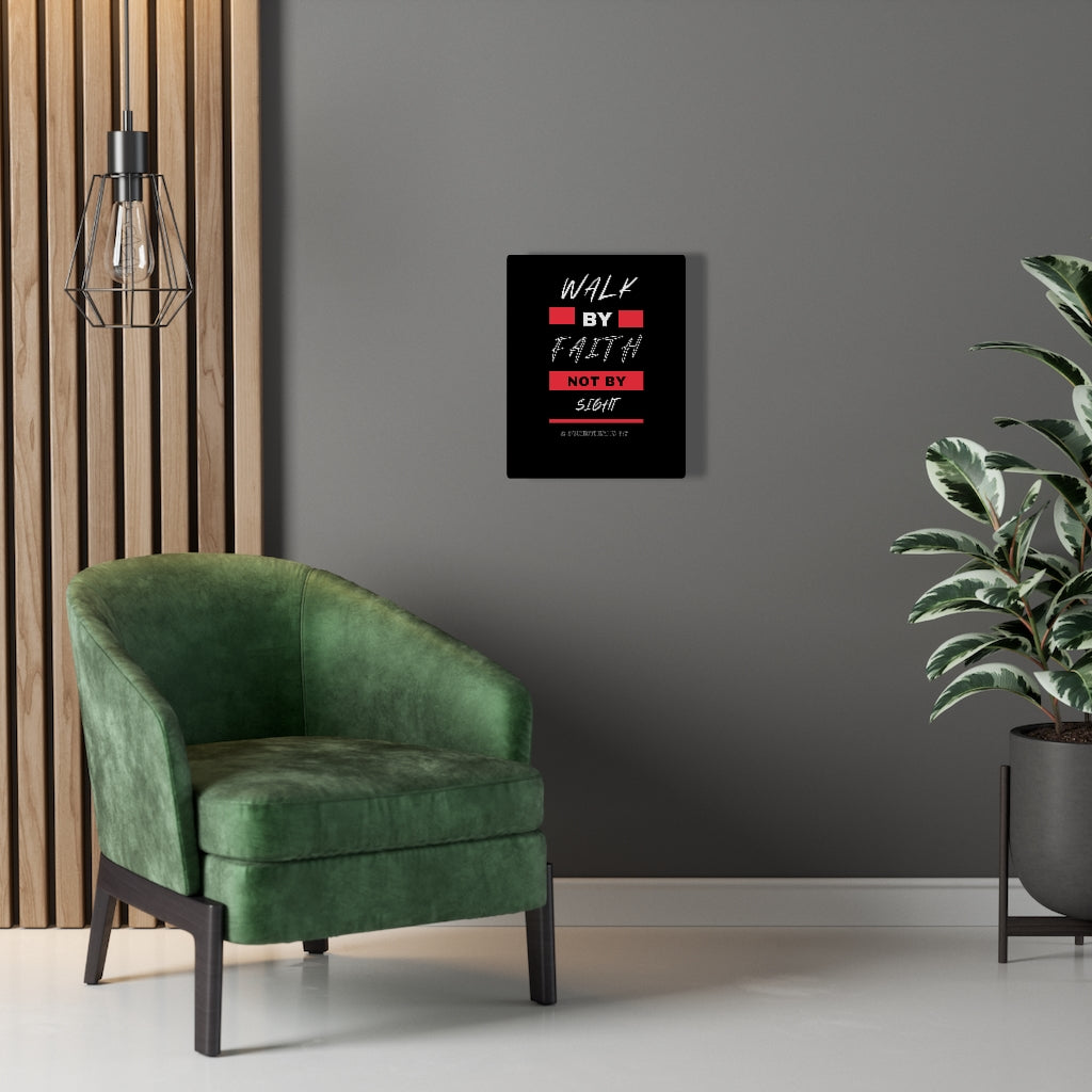 Walk By Faith Not By Sight 2 Corinthians 5:7 Bible Verse Canvas Christian Wall Art Ready to Hang Unframed-Express Your Love Gifts