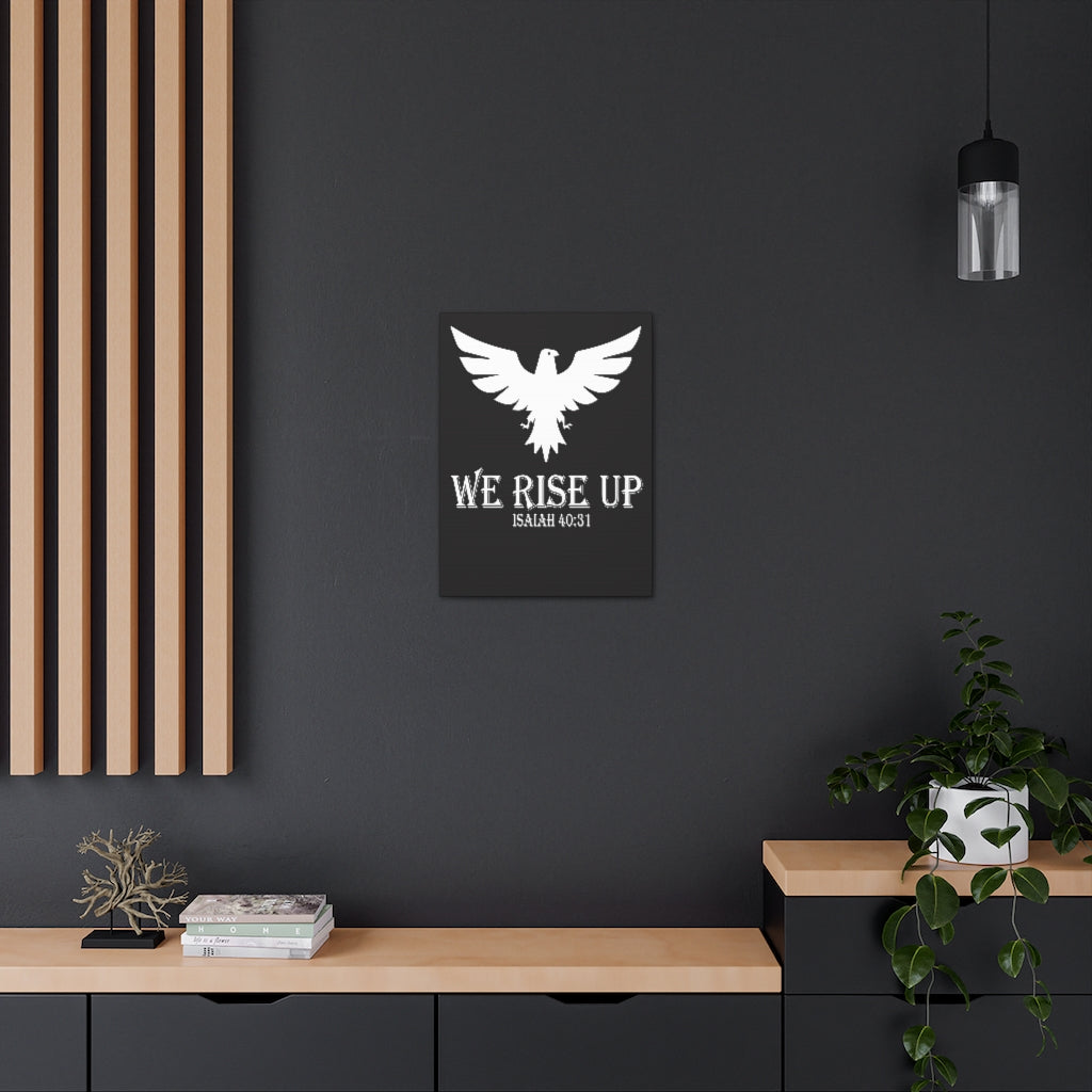 Scripture Walls We Rise Up Isaiah 40:31 Bible Verse Canvas Christian Wall Art Ready To Hang Unframed-Express Your Love Gifts