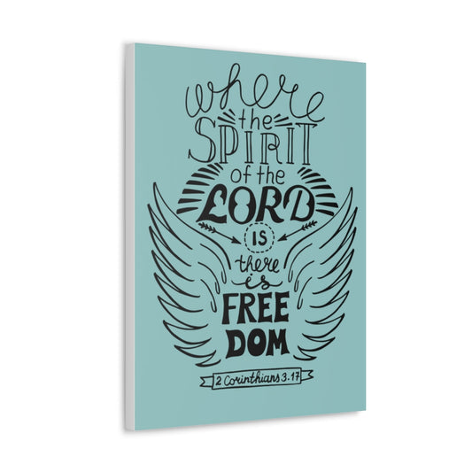 Where The Spirit Of The Lord 2 Corinthians 3:17 Bible Verse Canvas Christian Wall Art Ready To Hang Unframed-Express Your Love Gifts