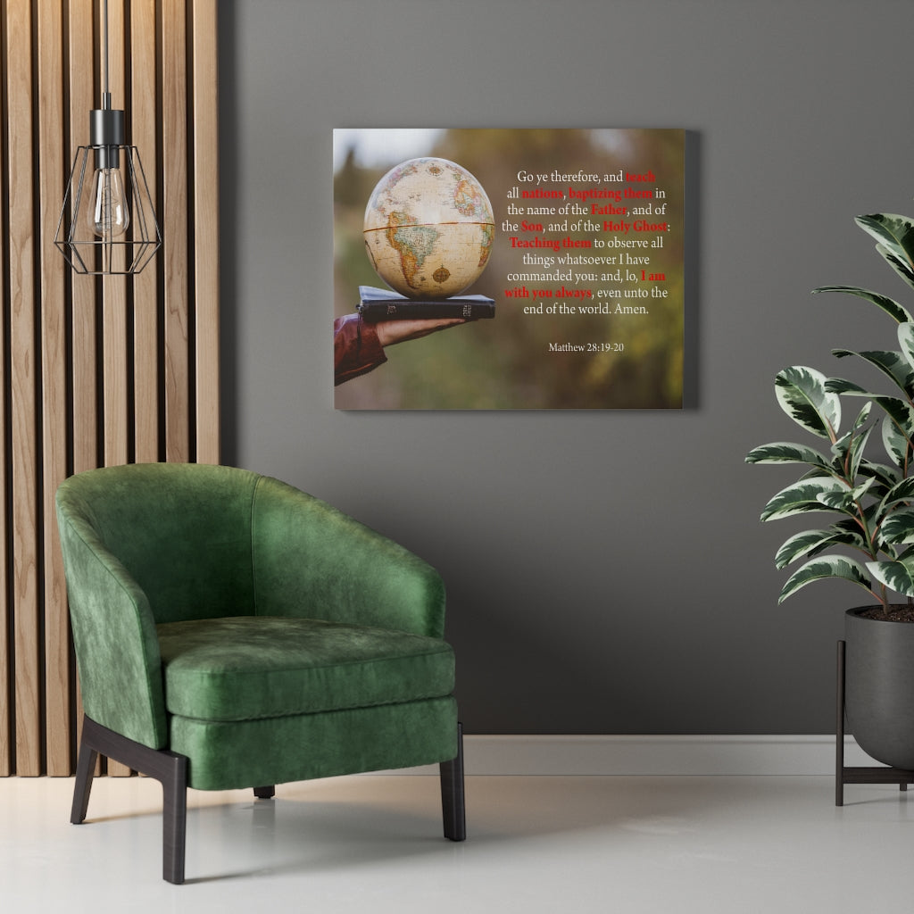 Scripture Walls Whosoever Denieth the Son Matthew 28:19-20 Christian Home Decor Bible Art Unframed-Express Your Love Gifts