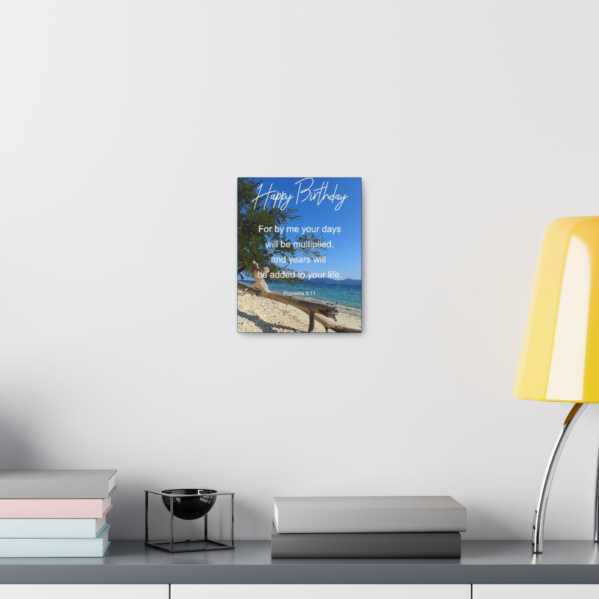 Scripture Walls Will Be Multiplied Proverbs 9:11Bible Verse Canvas Christian Wall Art Bible Verse Print Ready To Hang Unframed-Express Your Love Gifts