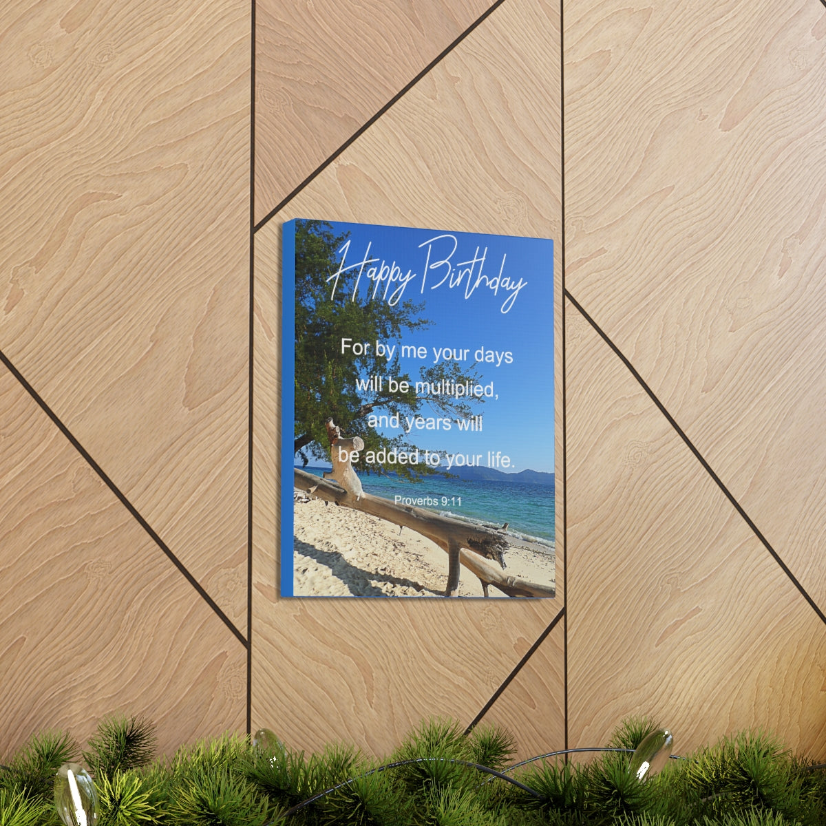 Scripture Walls Will Be Multiplied Proverbs 9:11Bible Verse Canvas Christian Wall Art Bible Verse Print Ready To Hang Unframed-Express Your Love Gifts