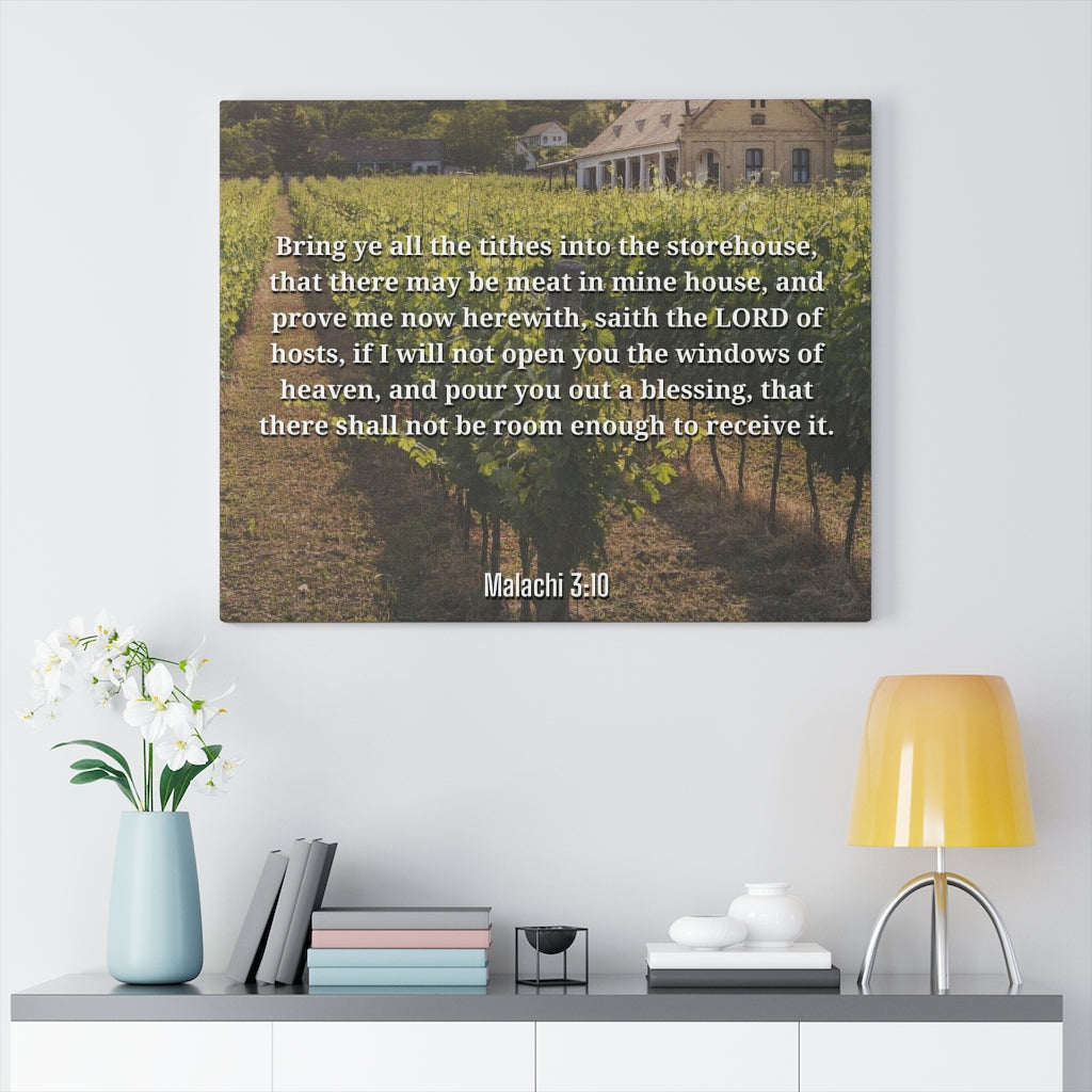 Windows Of Heaven Malachi 3:10 Bible Verse Canvas Christian Wall Art Ready to Hang Unframed-Express Your Love Gifts