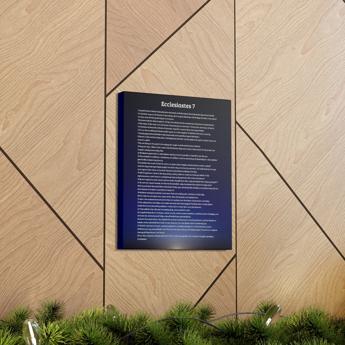 Scripture Walls Ecclesiastes 7 Chapter Sky Wisdom's Advantage Bible Canvas Christian Wall Art Ready to Hang Unframed-Express Your Love Gifts