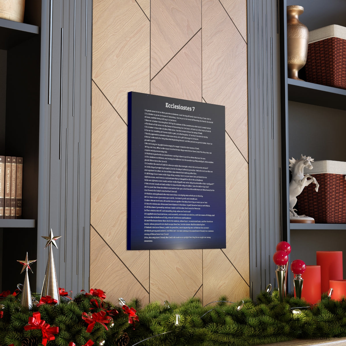 Scripture Walls Ecclesiastes 7 Chapter Sky Wisdom's Advantage Bible Canvas Christian Wall Art Ready to Hang Unframed-Express Your Love Gifts