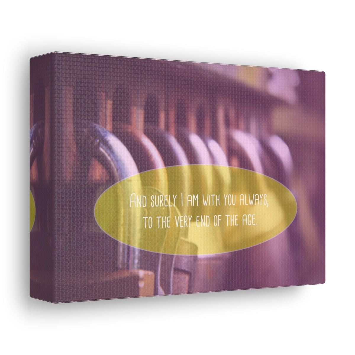 With You Always Matthew 13:49-50 Christian Wall Art Bible Verse Print Ready to Hang Unframed-Express Your Love Gifts