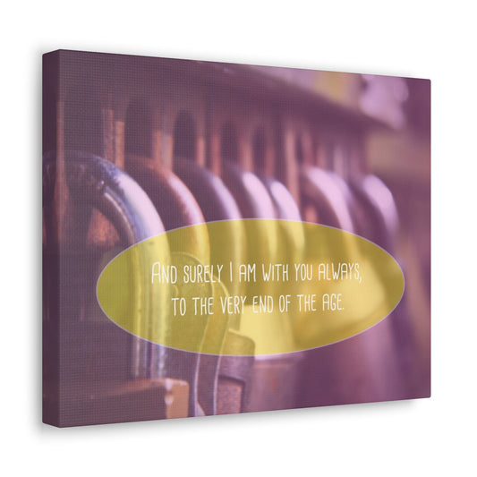 With You Always Matthew 13:49-50 Christian Wall Art Bible Verse Print Ready to Hang Unframed-Express Your Love Gifts