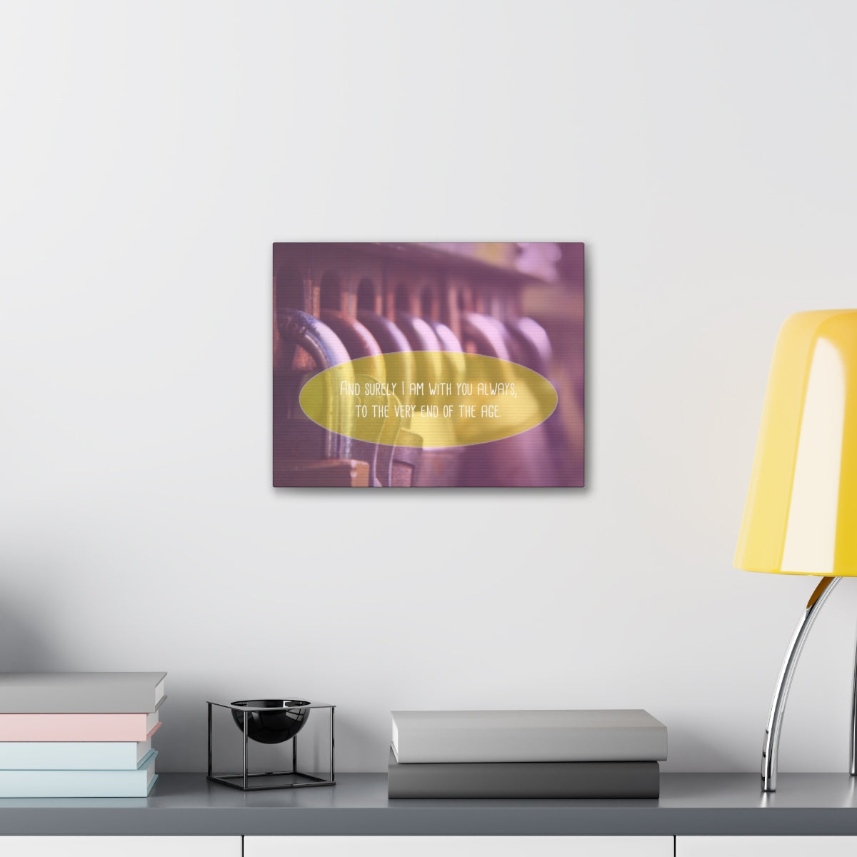 With You Always Matthew 13:49-50 Christian Wall Art Bible Verse Print Ready to Hang Unframed-Express Your Love Gifts