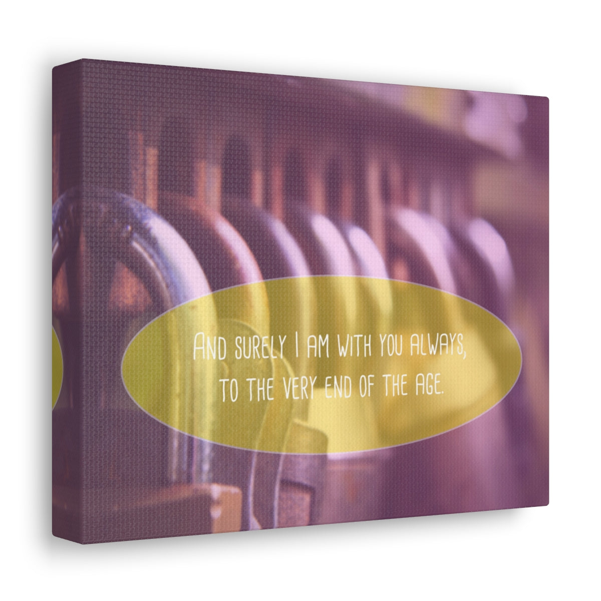 With You Always Matthew 13:49-50 Christian Wall Art Bible Verse Print Ready to Hang Unframed-Express Your Love Gifts