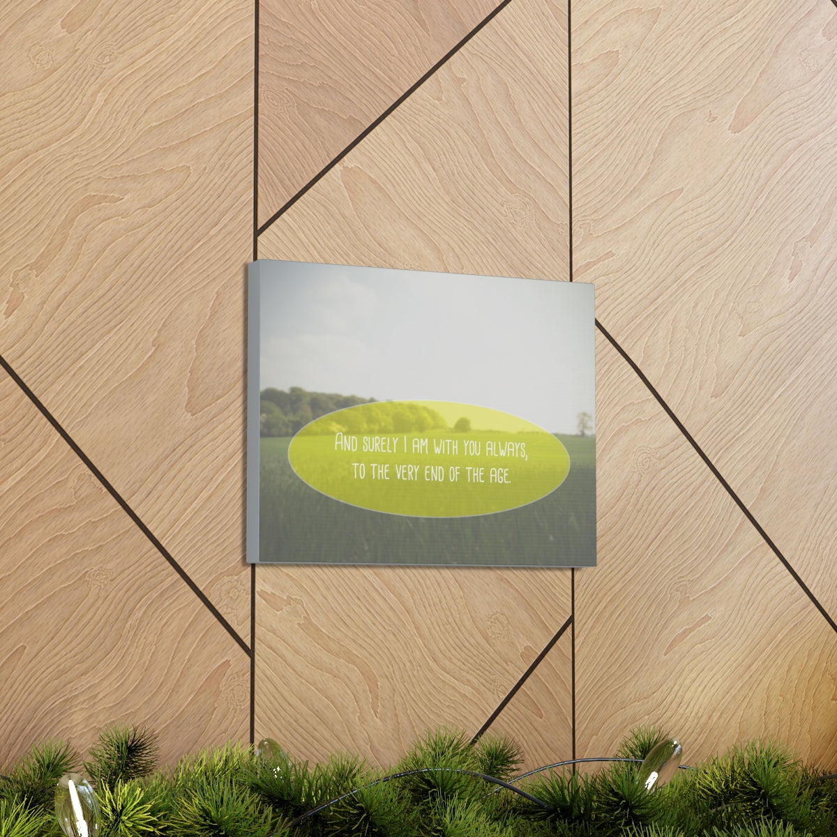 With You Always Matthew 28:20 Christian Wall Art Bible Verse Print Ready to Hang Unframed-Express Your Love Gifts