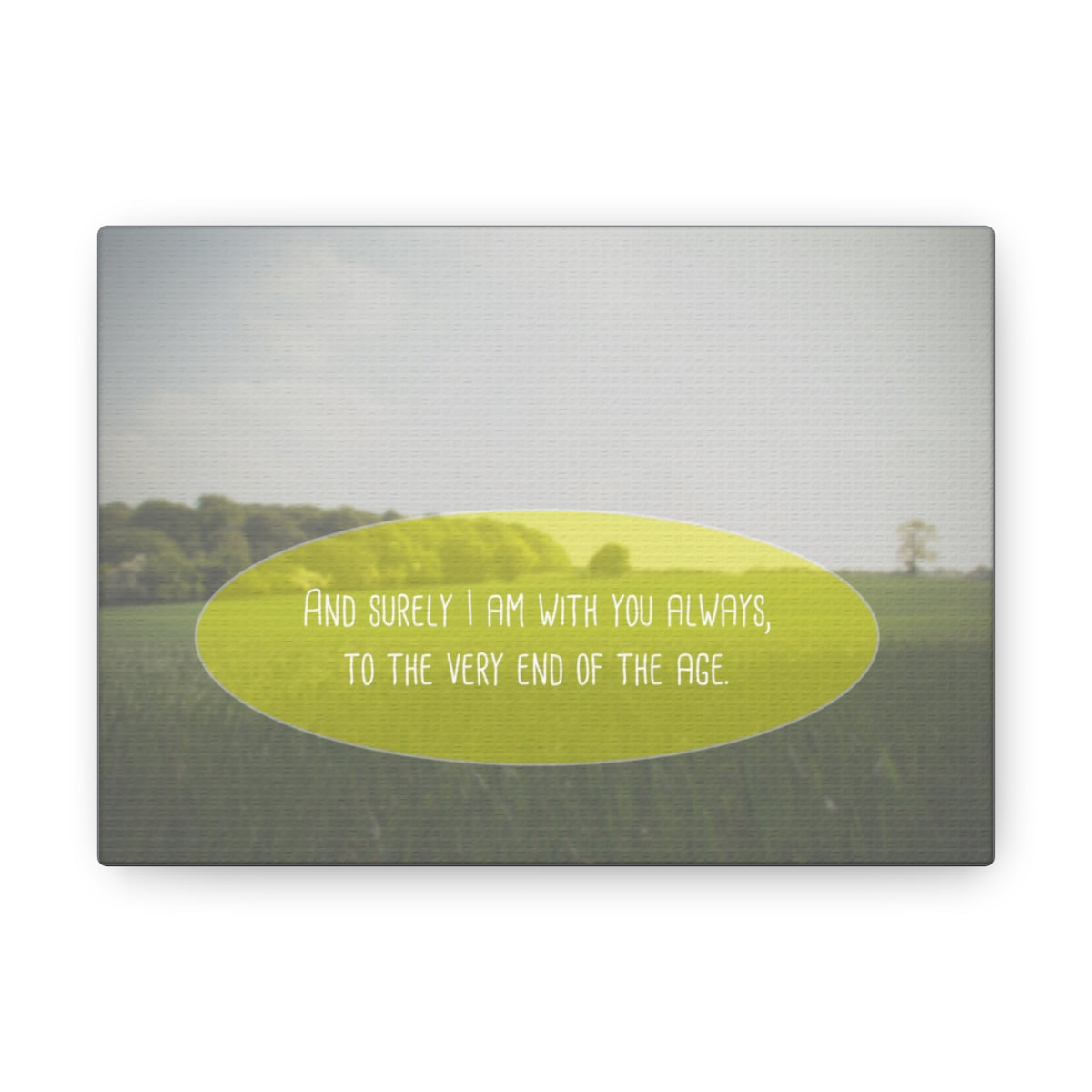 With You Always Matthew 28:20 Christian Wall Art Bible Verse Print Ready to Hang Unframed-Express Your Love Gifts