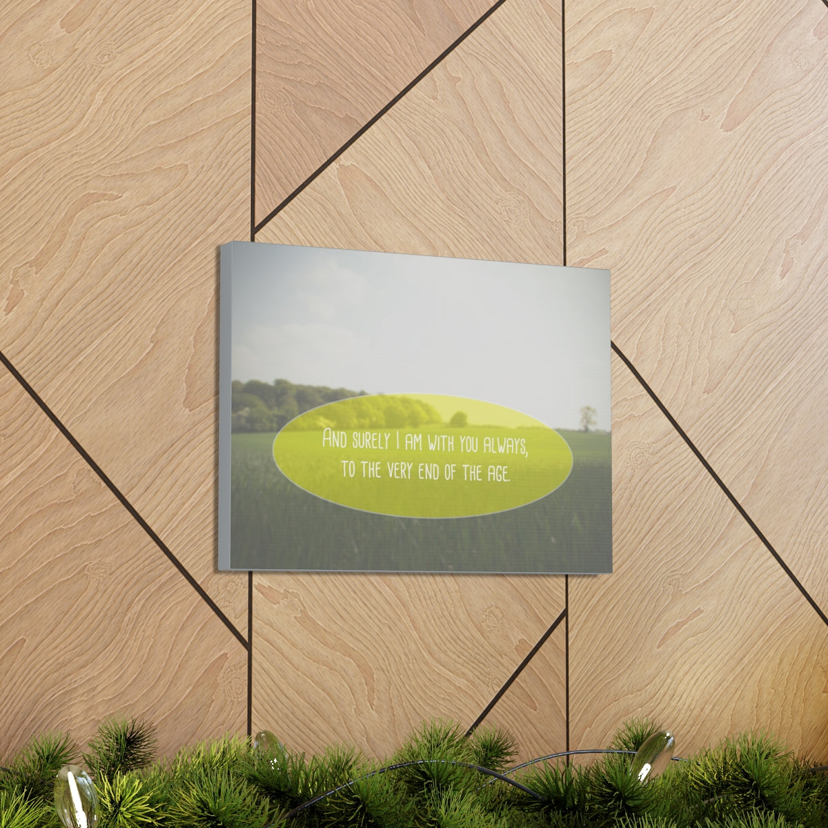 With You Always Matthew 28:20 Christian Wall Art Bible Verse Print Ready to Hang Unframed-Express Your Love Gifts