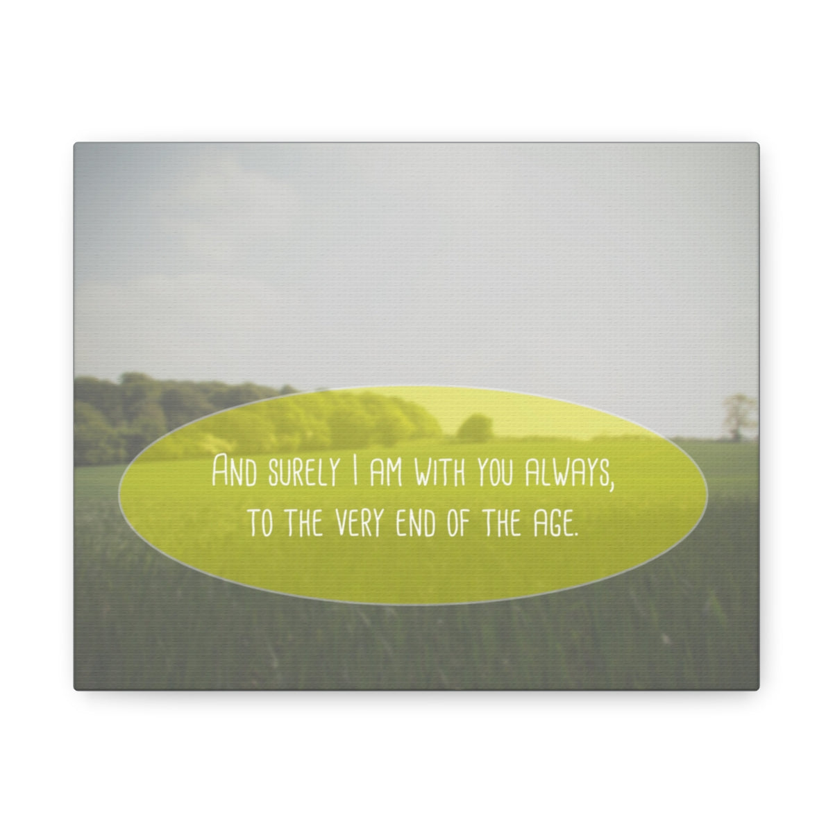 With You Always Matthew 28:20 Christian Wall Art Bible Verse Print Ready to Hang Unframed-Express Your Love Gifts