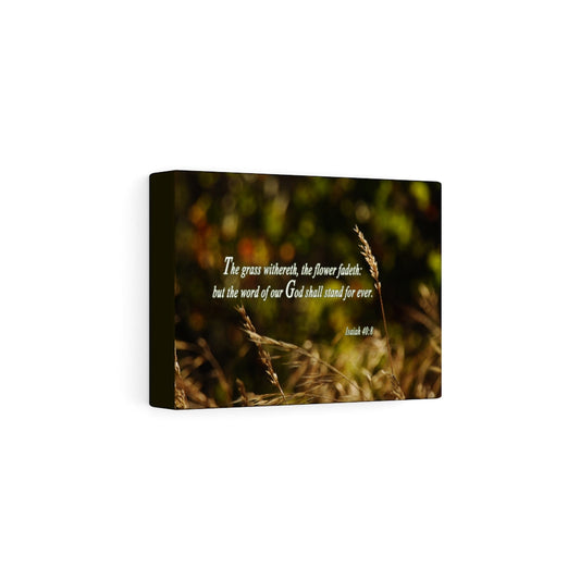 Word Of Our God Isaiah 40:8 Bible Verse Canvas Christian Wall Art Ready to Hang Unframed-Express Your Love Gifts