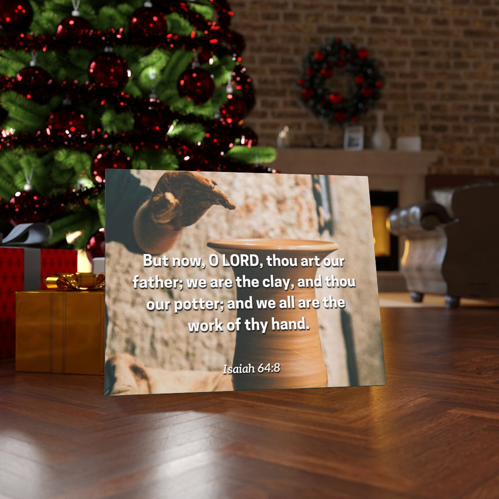 Work Of Your Hand Isaiah 64:8 Bible Verse Canvas Christian Wall Art Ready to Hang Unframed-Express Your Love Gifts