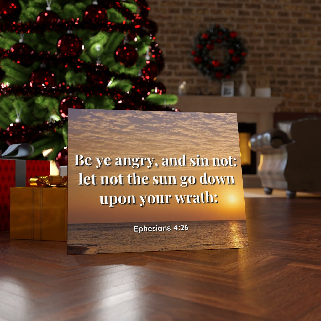 Wrath Ephesians 4:26 Bible Verse Canvas Christian Wall Art Ready to Hang Unframed-Express Your Love Gifts