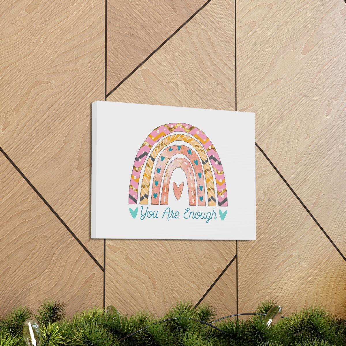 You Are Enough Rainbow 1 Corinthians 6:20 Christian Wall Art Bible Verse Print Ready to Hang Unframed-Express Your Love Gifts