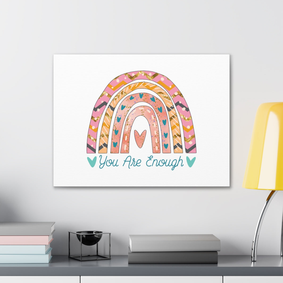 You Are Enough Rainbow 1 Corinthians 6:20 Christian Wall Art Bible Verse Print Ready to Hang Unframed-Express Your Love Gifts