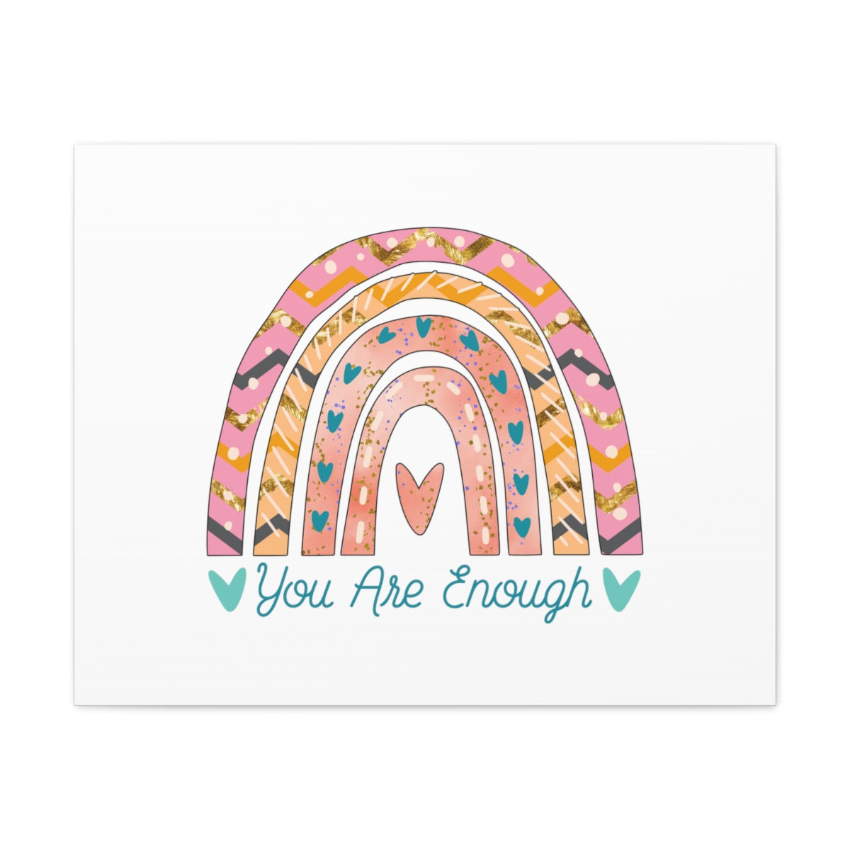 You Are Enough Rainbow 1 Corinthians 6:20 Christian Wall Art Bible Verse Print Ready to Hang Unframed-Express Your Love Gifts