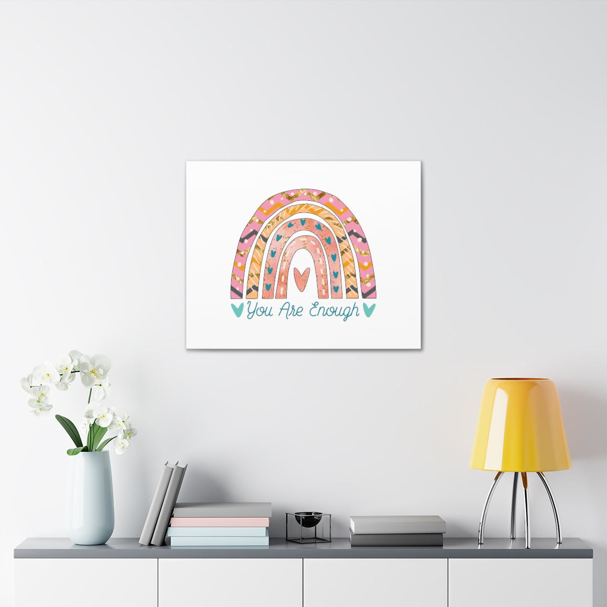 You Are Enough Rainbow 1 Corinthians 6:20 Christian Wall Art Bible Verse Print Ready to Hang Unframed-Express Your Love Gifts