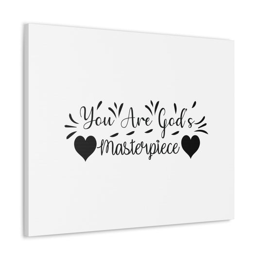 You Are God's Masterpiece Ephesians 2:10 Heart Christian Wall Art Bible Verse Print Ready to Hang Unframed-Express Your Love Gifts
