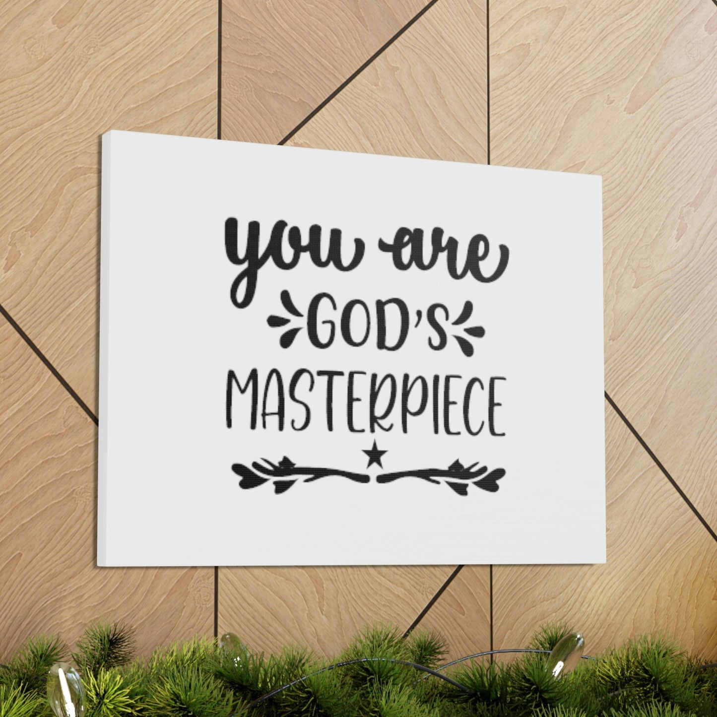 You Are God's Masterpiece Ephesians 2:10 Star Christian Wall Art Bible Verse Print Ready to Hang Unframed-Express Your Love Gifts