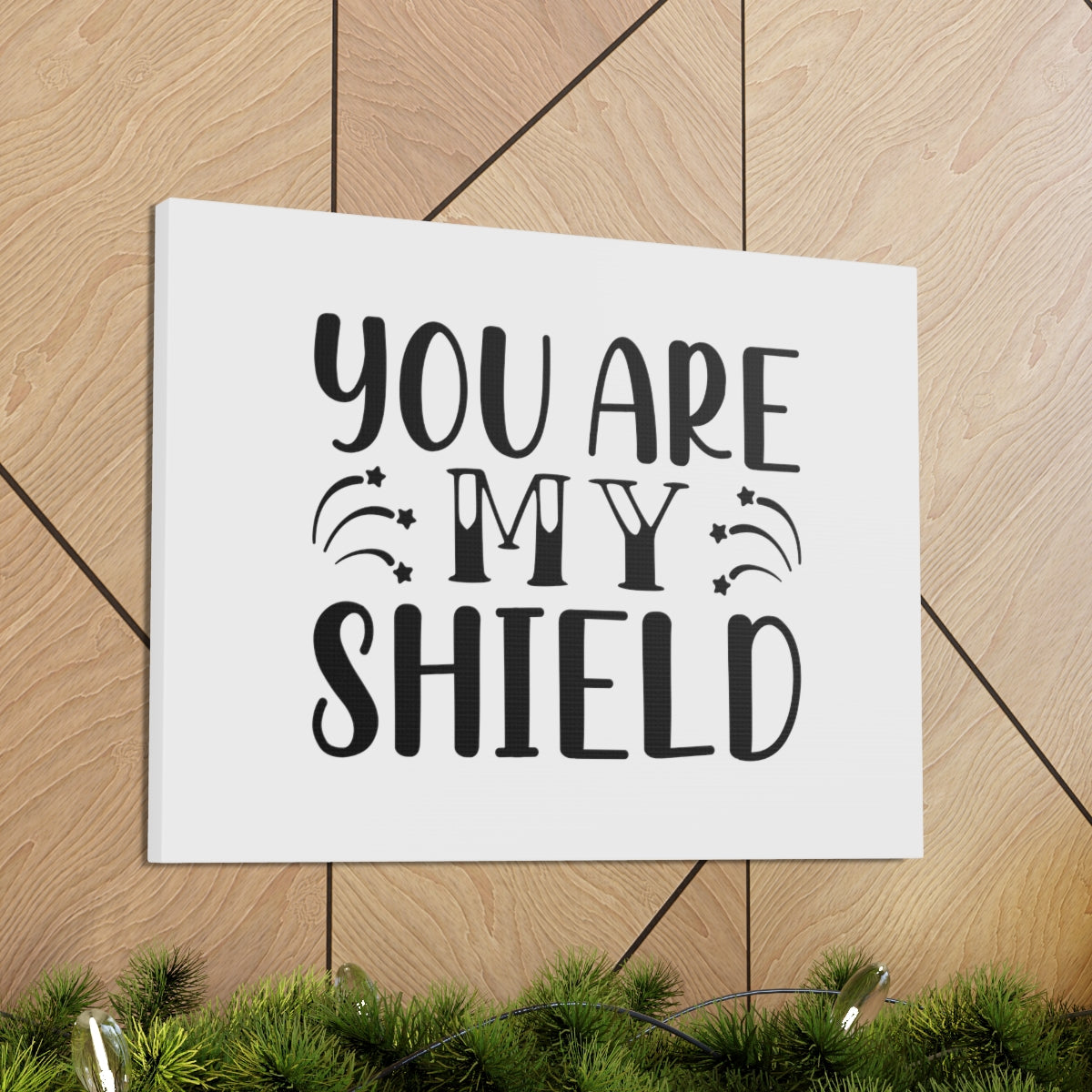 You Are My Shield Psalm 28:7 Christian Wall Art Bible Verse Print Ready to Hang Unframed-Express Your Love Gifts