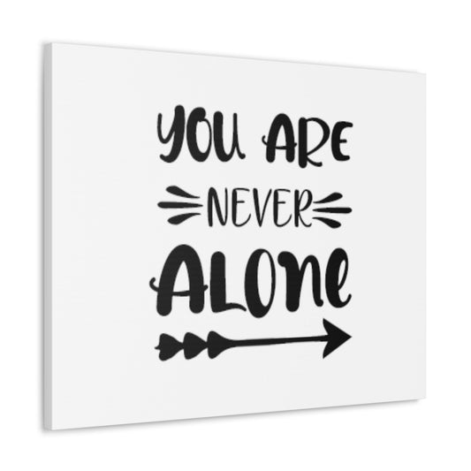 You Are Never Alone Joshua 1:5 Christian Wall Art Bible Verse Print Ready to Hang Unframed-Express Your Love Gifts