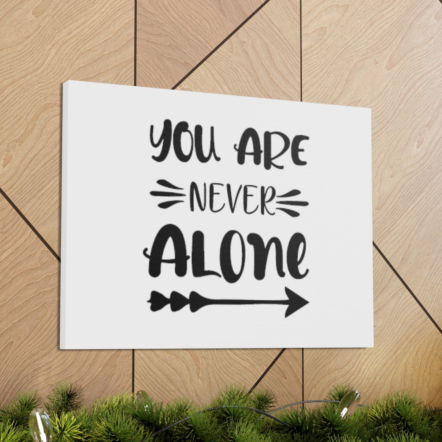 You Are Never Alone Joshua 1:5 Christian Wall Art Bible Verse Print Ready to Hang Unframed-Express Your Love Gifts